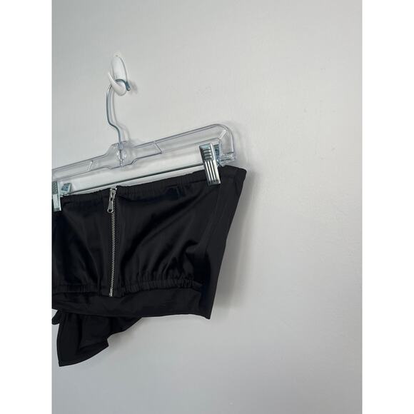 & Other Stories Black Strapless Ruffle Top Women US 6 One Shoulder Partywear‎ - Picture 7 of 8